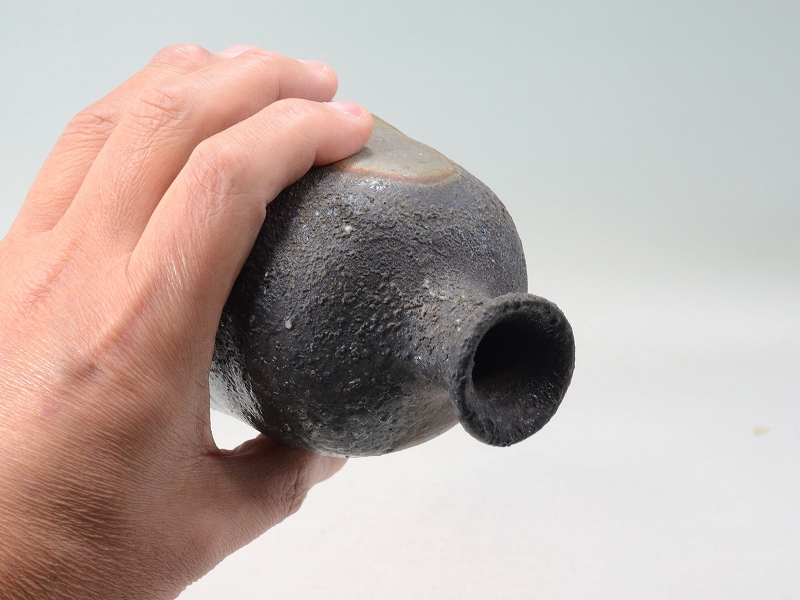 26003]窯変徳利（高力芳照）｜備前焼わかくさ